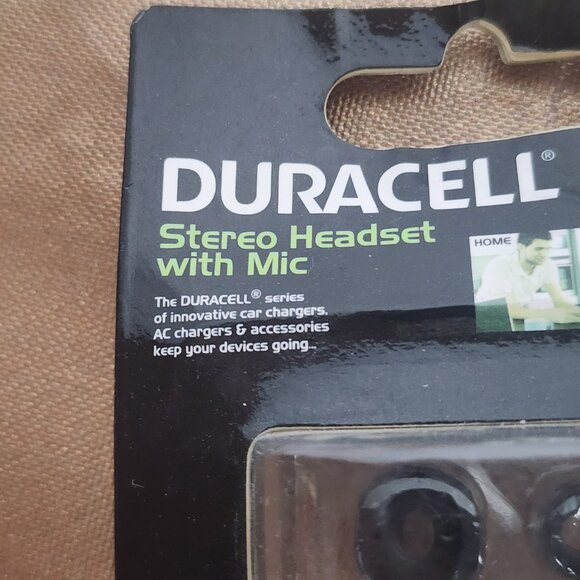 Duracell Passive Noise Reduction Black Stereo Headset with Hands Free Mic - Picture 12 of 16